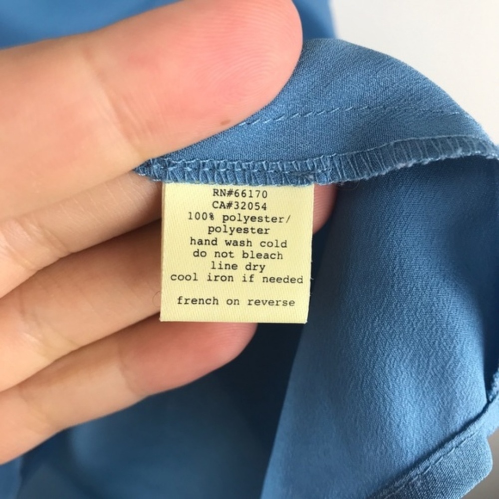 Pins & Needles Blue Ruffle Neck Tank Top Size S - Picture 3 of 4